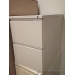 Meridian White 2 Drawer Legal File Pedestal, Locking Box